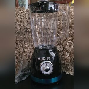 Retro Electric Blender with Clear Pitcher